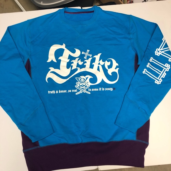 Teal Triko Crewneck sweatshirt XL - Picture 1 of 4